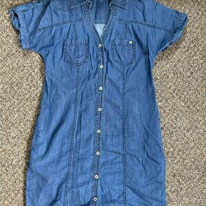 Guess Blue Denim Mini Dress